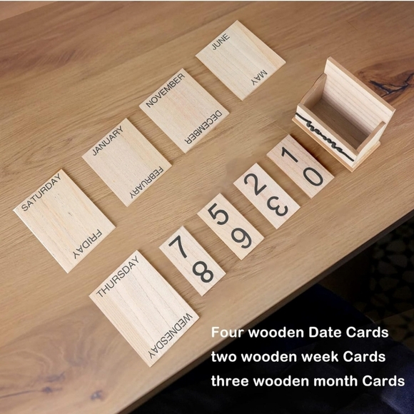 Year Round Wooden Calender - Picture 3 of 8
